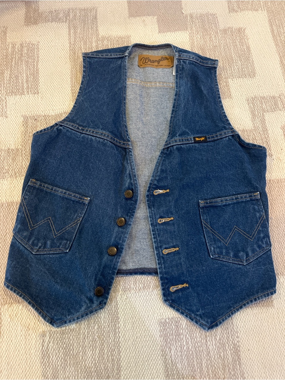 Wrangler Blue Denim Men's Vest